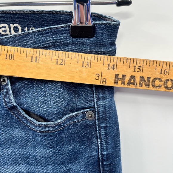 Gap Dark Wash Slim Straight Denim Jeans Size 27 - Picture 4 of 11